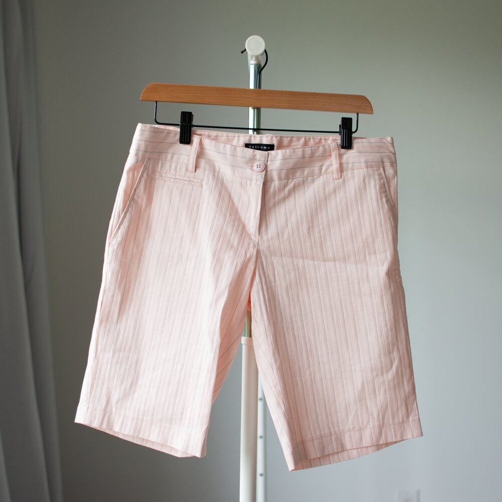 Pinstripe Shorts Pink
